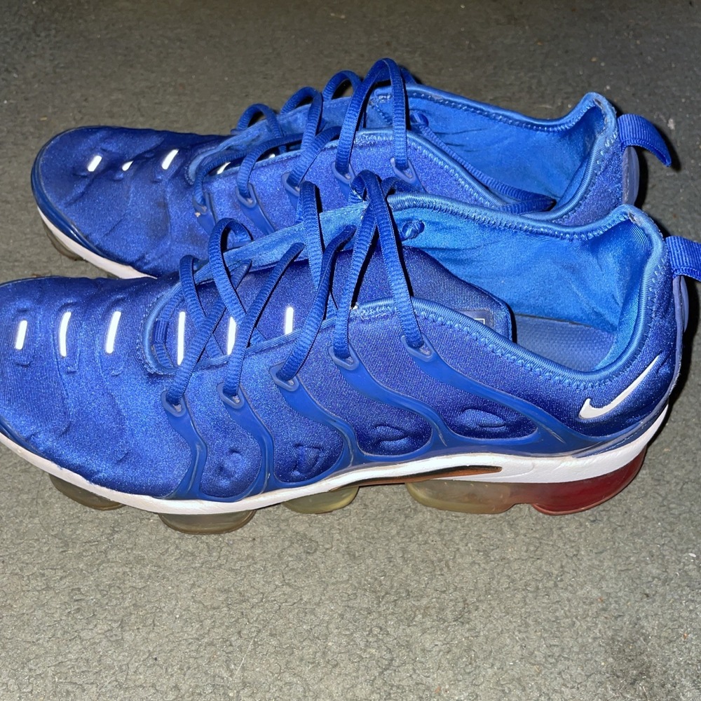Nike Air Vapormax Plus Game Royal Blue White Total Orange Men 11.5‎ 924453-403